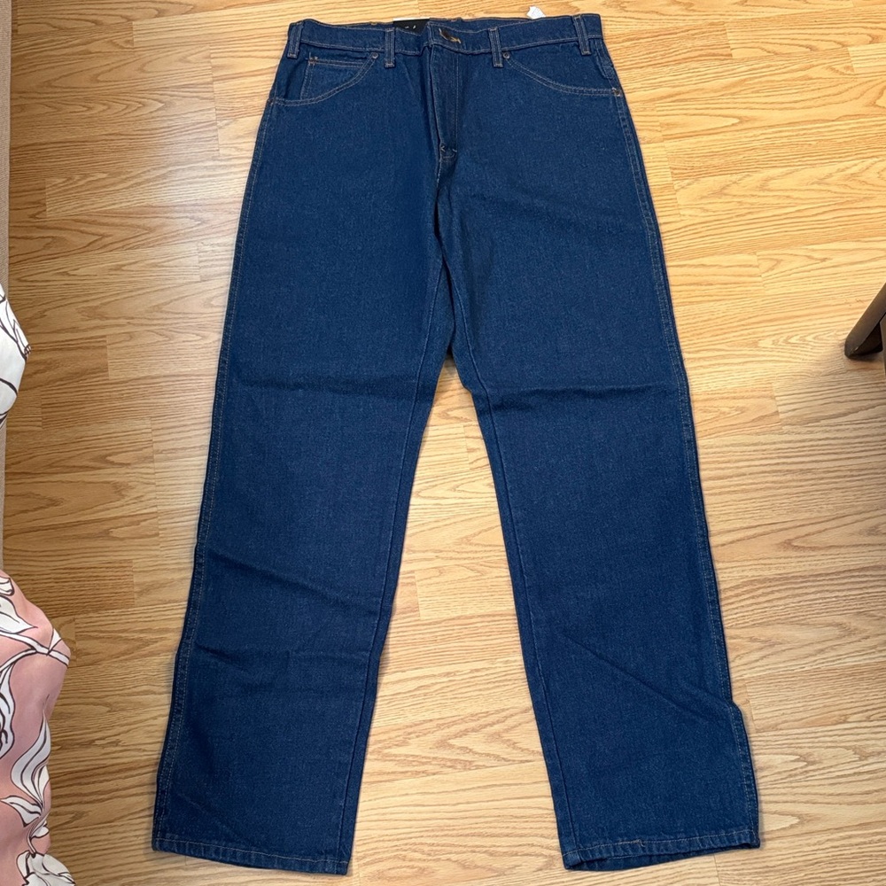 Dickies Men's Navy Straight-Leg Jeans